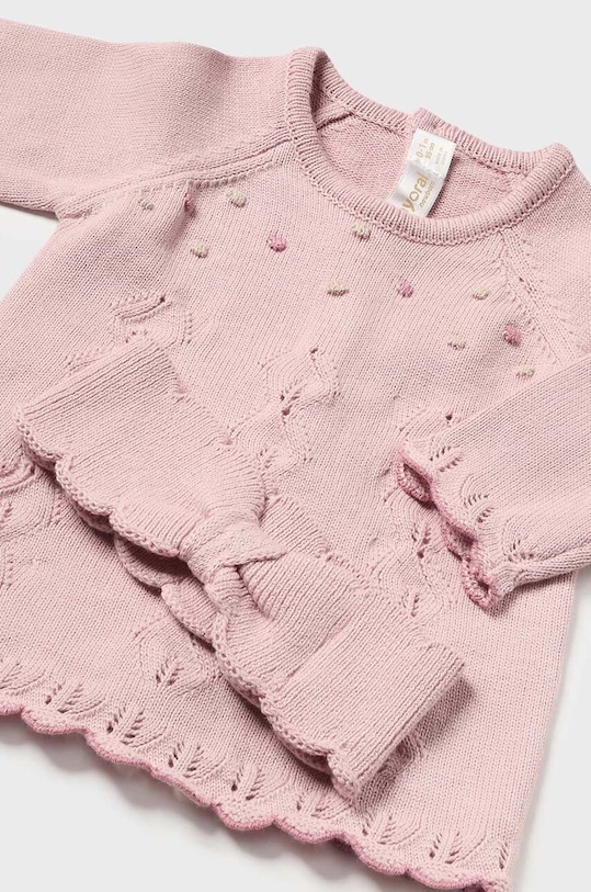 Dziewczynka Mayoral Newborn komplet bawełniany niemowlęcy 2783.2C.Newborn.9BYH różowy