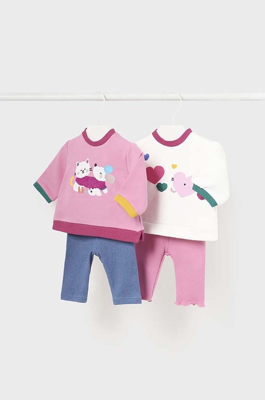 Mayoral Newborn komplet niemowlęcy 2-pack dzianina różowy 2786.2J.Newborn.9BYH