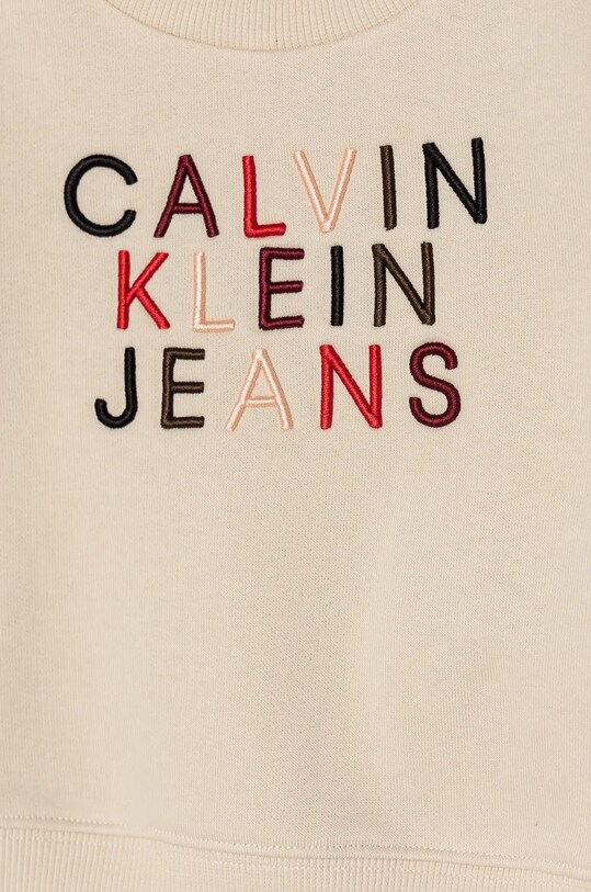 Detská tepláková súprava Calvin Klein Jeans béžová IN0IN00224.9BYH