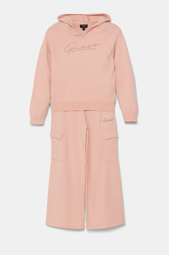 Детский спортивный костюм Guess трикотаж розовый K4BG04.Z2V42.9BYH