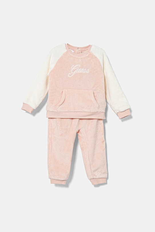 Guess dres niemowlęcy dzianina różowy A4BG13.WFRS0.9BYH