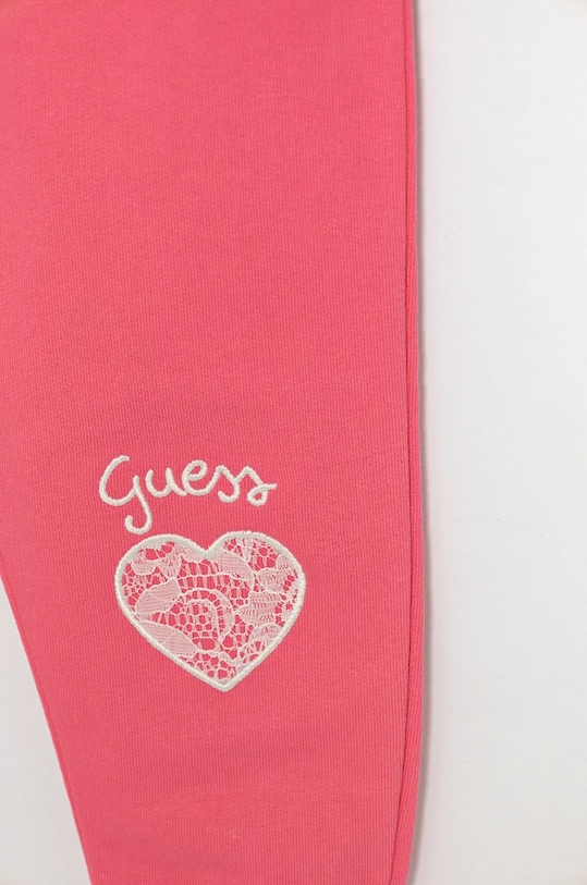 Dievča Detská tepláková súprava z bavlny Guess A4BG08.KAD73.9BYH ružová