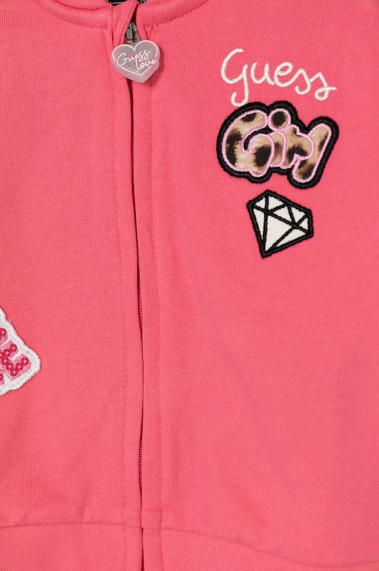 Detská tepláková súprava z bavlny Guess ružová A4BG08.KAD73.9BYH