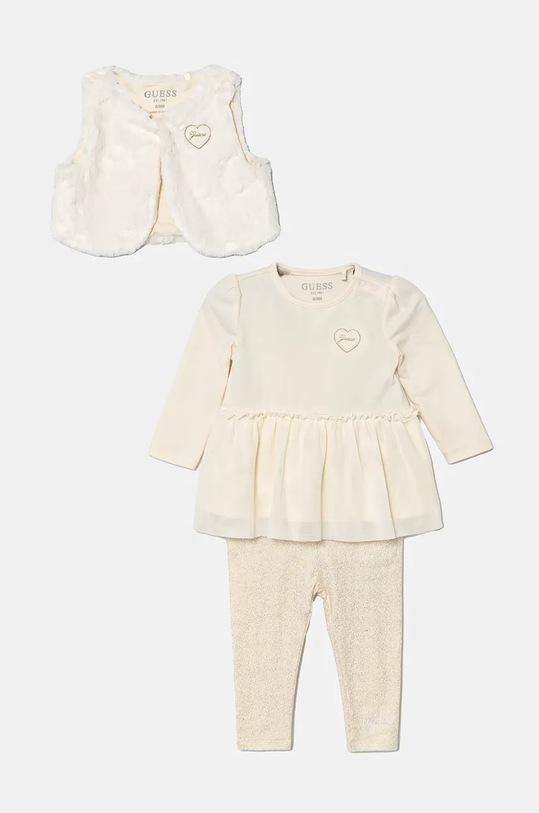 Sada pre bábätká Guess s elastanom béžová A4BG05.WC910.9BYH