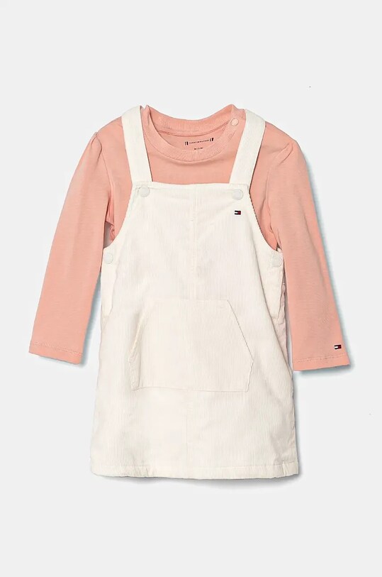 Tommy Hilfiger komplet niemowlęcy tkanina biały KN0KN01947.9BYH