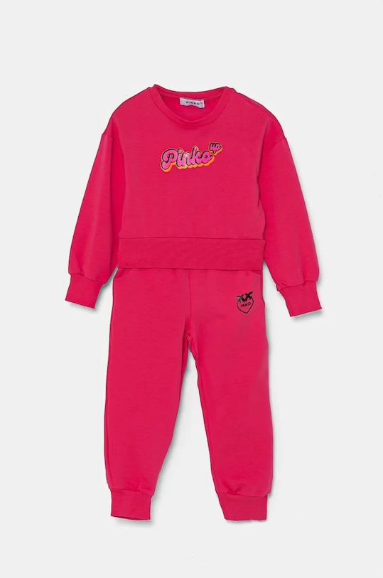 Pinko Up dres dziecięcy z elastanem różowy F4PIBGTP197