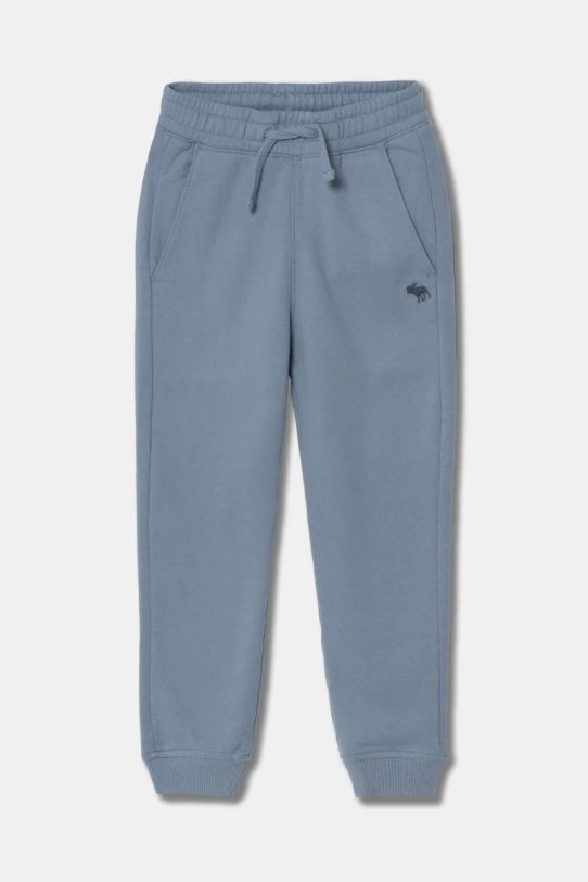 Abercrombie & Fitch pantaloni de trening pentru copii tricotaj albastru KI234.4058