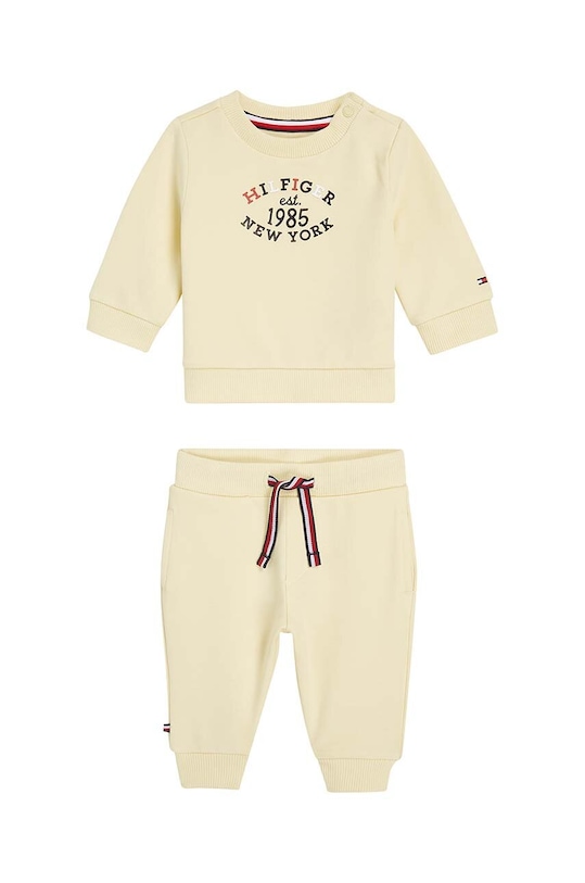 Tommy Hilfiger dres niemowlęcy dzianina żółty KN0KN01863.9BYH