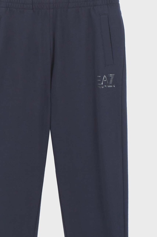 Detská bavlnená tepláková súprava EA7 Emporio Armani tmavomodrá 6DBV55.BJ05Z