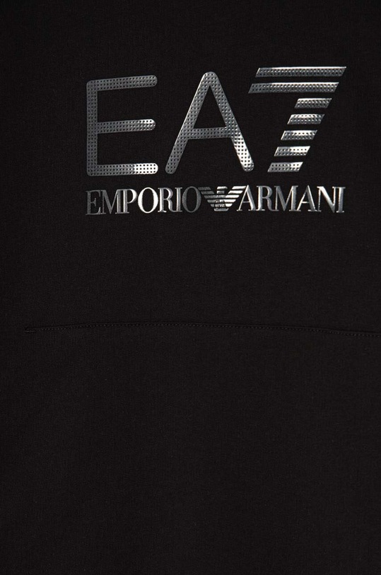CHLAPEC Dětská bavlněná tepláková souprava EA7 Emporio Armani 6DBV55.BJ05Z černá