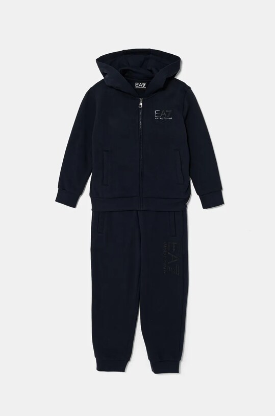 Dječja trenirka EA7 Emporio Armani pletivo mornarsko plava 6DBV56.BJEXZ