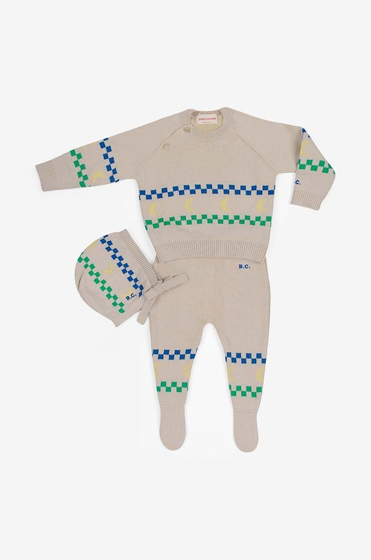 Комплект Bobo Choses Beneath The Moon трикотаж бежевий 224AB108