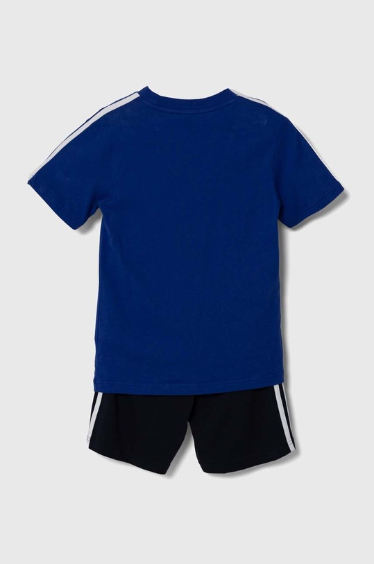 adidas komplet bawełniany dziecięcy LK 3S CO T SET IJ6358 niebieski AW24