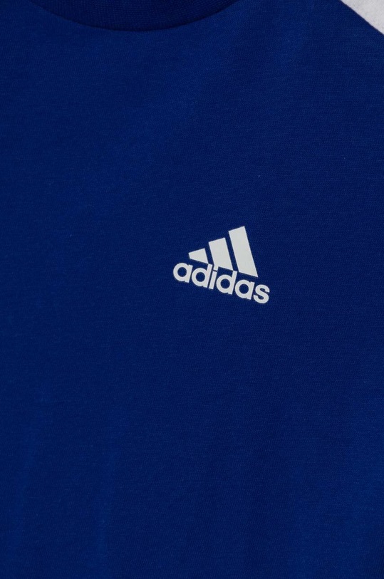 adidas komplet bawełniany dziecięcy LK 3S CO T SET niebieski IJ6358