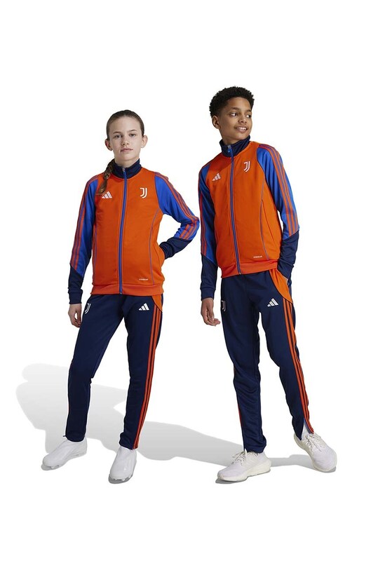 adidas Performance dres dziecięcy JUVE TK SUIT dzianina pomarańczowy IS5801