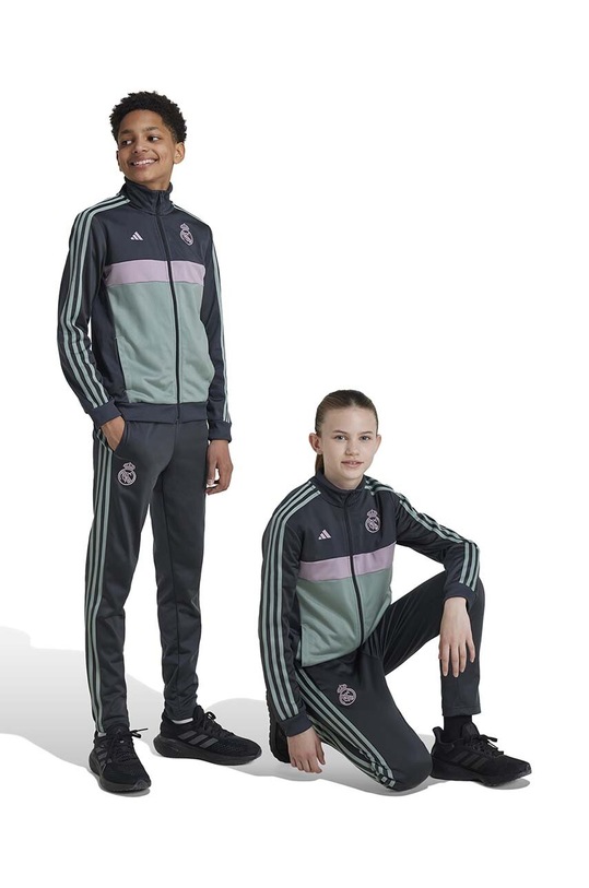 Dětská tepláková souprava adidas Performance REALIDS TS pletenina hnědá IT3776