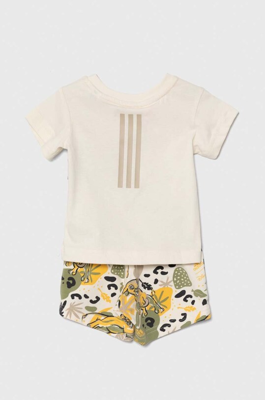 adidas set de bumbac pentru bebelusi I DY LK T SET IV7361 alb AW24