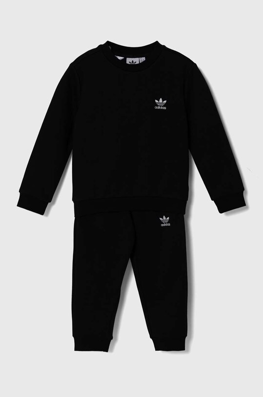 Detská tepláková súprava adidas Originals CREW SET IW1021 čierna AW24