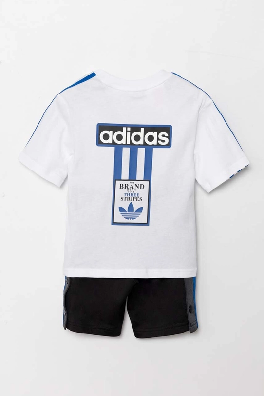 Дитячий комплект adidas Originals SHORT TEE SET IW3588 білий AW24