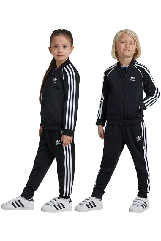 Tepláková súprava adidas Originals SST TRACKSUIT látka čierna IX7624