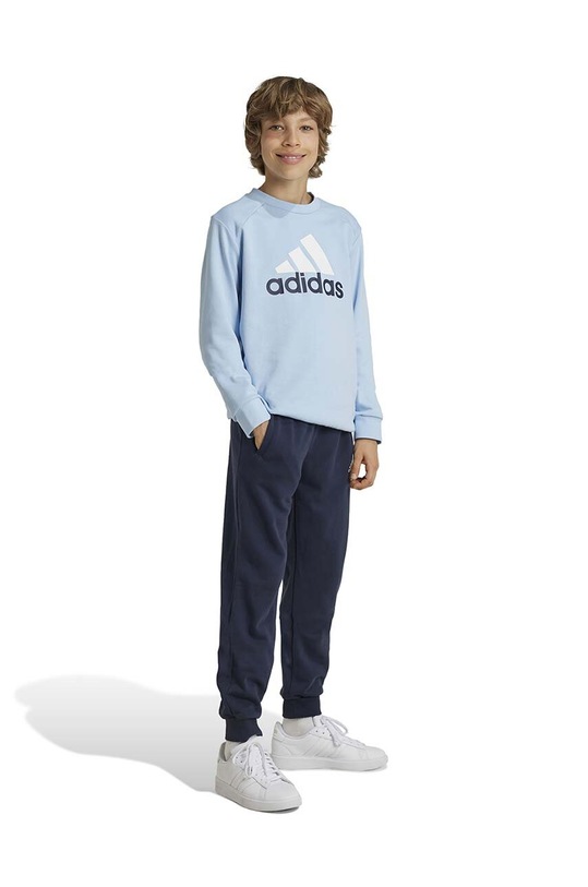 Детский спортивный костюм adidas J BL FT TS трикотаж голубой IY5429