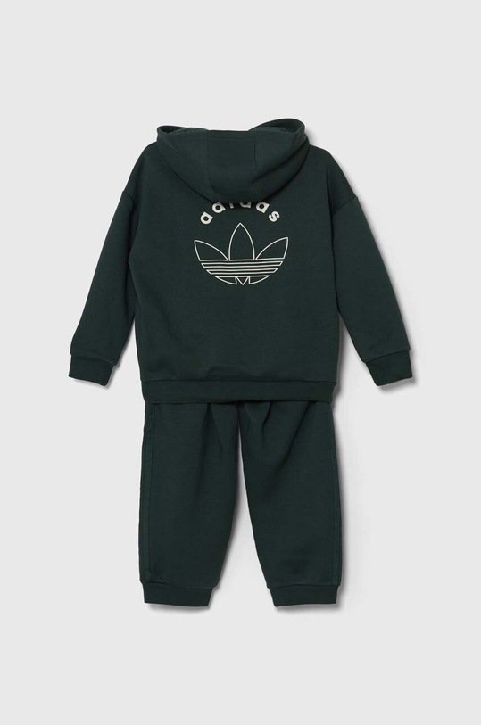 Dětská tepláková souprava adidas Originals HOODIE SET IY9527 zelená AW24