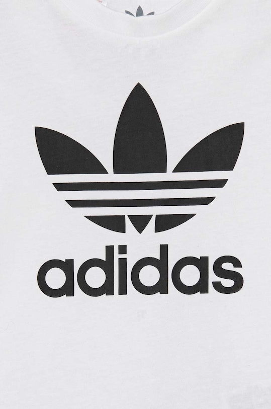 Băieți adidas Originals set de bumbac pentru bebelusi SHORT TEE SET JE0521 alb