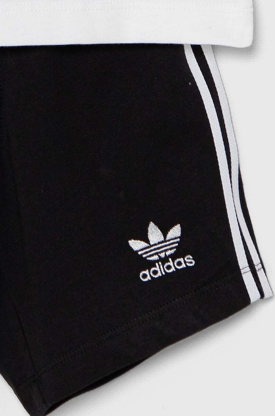 adidas Originals set de bumbac pentru bebelusi SHORT TEE SET alb JE0521