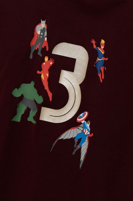 Παιδική φόρμα adidas LK MRVL AV TS JG1257 μπορντό