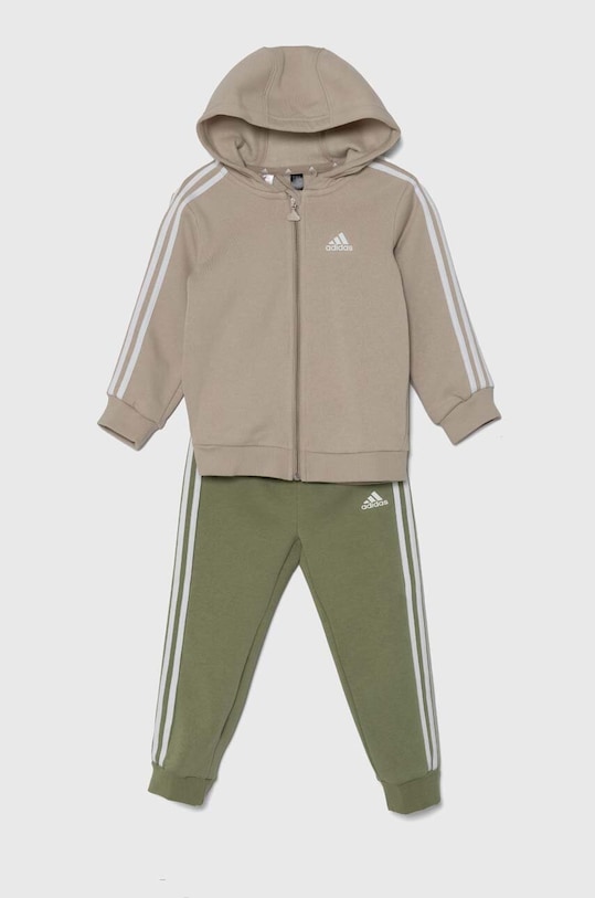 adidas dres dziecięcy I 3S FZ FLOG dzianina beżowy IZ4992