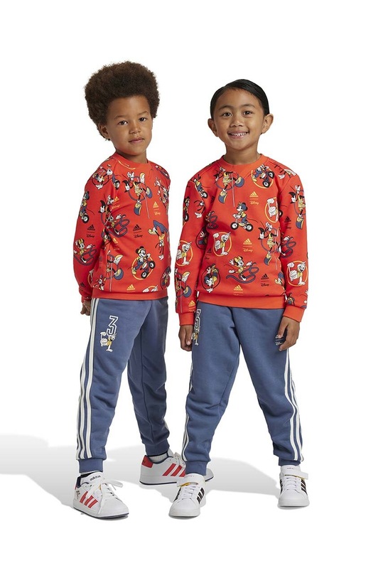 Παιδική φόρμα adidas LK DY MMOG πλεκτό ύφασμα κόκκινο IV9625