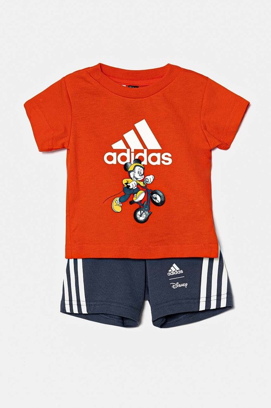 Otroški bombažni komplet adidas x Disney, I DY MM T SET Potisk rdeča IV9648