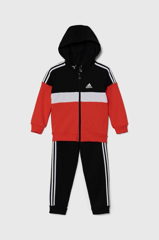 Детский спортивный костюм adidas I 3S TIB FL TS трикотаж красный IW3491