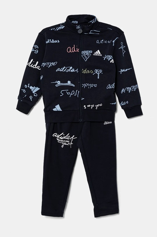 Παιδική φόρμα adidas LK BLUV TS στάμπα σκούρο μπλε IV9445