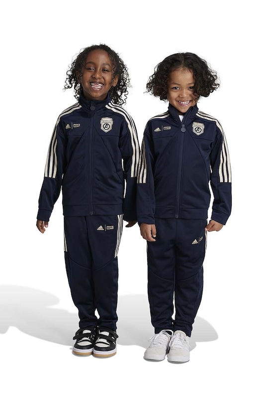 Παιδική φόρμα adidas x Marvel απλικέ σκούρο μπλε IV9638