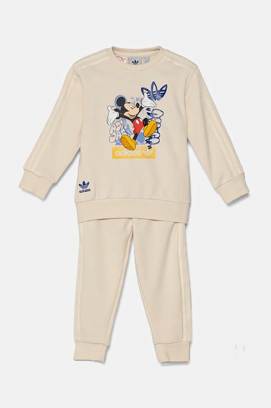 Βρεφική φόρμα adidas Originals I DY MM CS πλεκτό ύφασμα μπεζ IZ4606