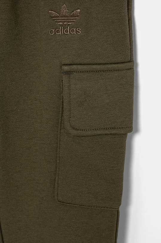 Dječja trenirka adidas Originals HOODIE FZ CARGO zelena IX9822