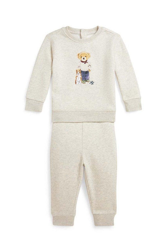 Cпортивний костюм для немовлят Polo Ralph Lauren трикотаж бежевий 320952885001