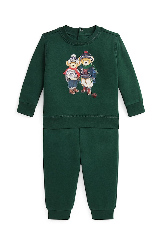 Polo Ralph Lauren komplet dresowy dziecięcy nadruk zielony 320957717001