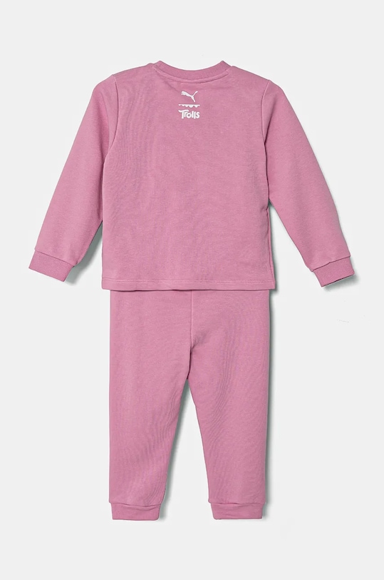 Puma dres niemowlęcy X TROLLS Minicat Crew Jogger TR 627382 różowy AW24