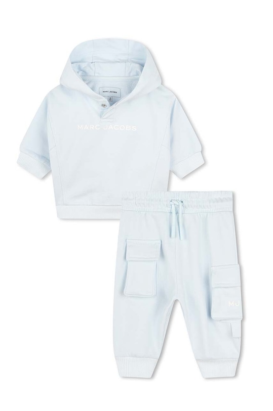 Bavlněná tepláková souprava pro miminka Marc Jacobs pletenina modrá W60331.86.94