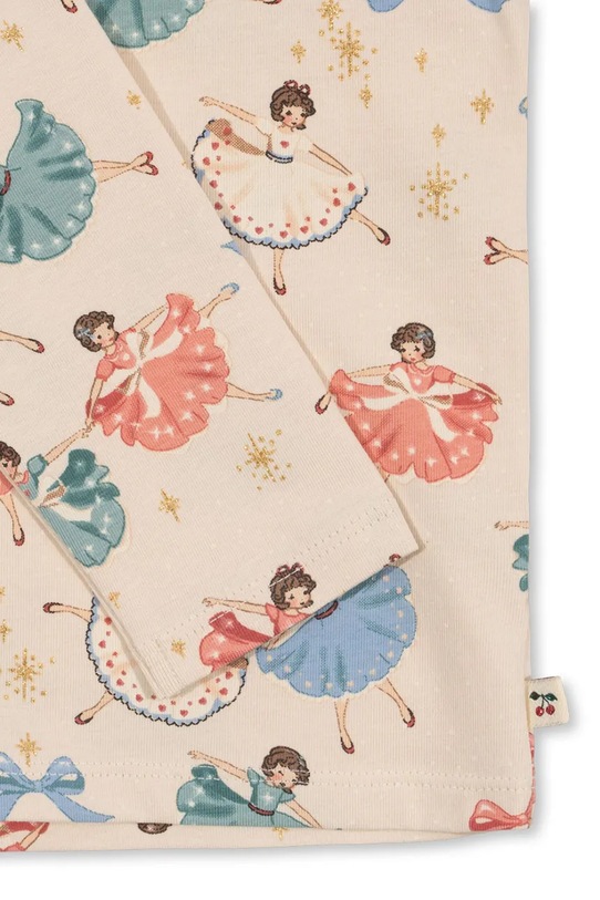 Konges Sløjd compleu copii BASIC BLOUSE/PANTS SET GOTS bej KS101887