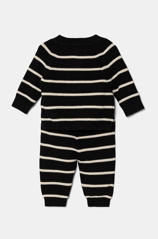 Dětská bavlněná souprava Calvin Klein Jeans IN0IN00225.9BYH černá AW24