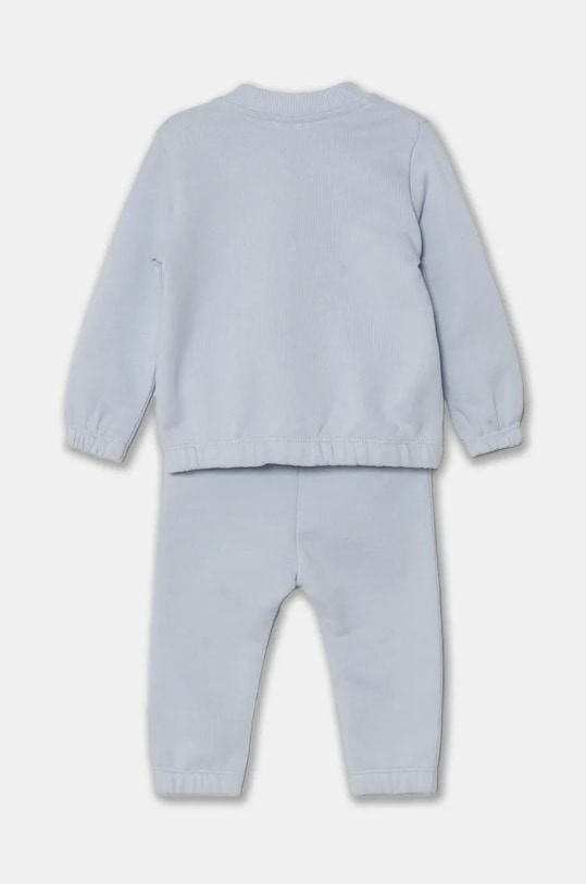 United Colors of Benetton dres bawełniany niemowlęcy 3J70AK00R.W.Seasonal niebieski AW24