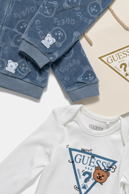 Kojenecká tepláková souprava Guess H4BW05.KAVN4.9BYH modrá