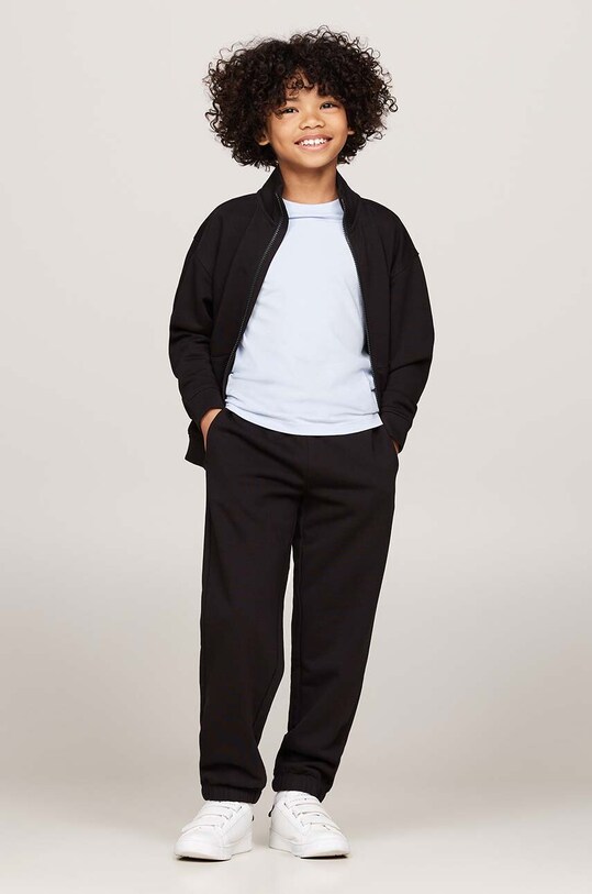 Tommy Hilfiger trening copii tricotaj negru KS0KS00580.9BYH.98.122