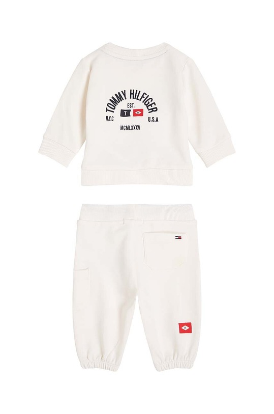 Βρεφική φόρμα Tommy Hilfiger KN0KN01923.9BYH λευκό AW24