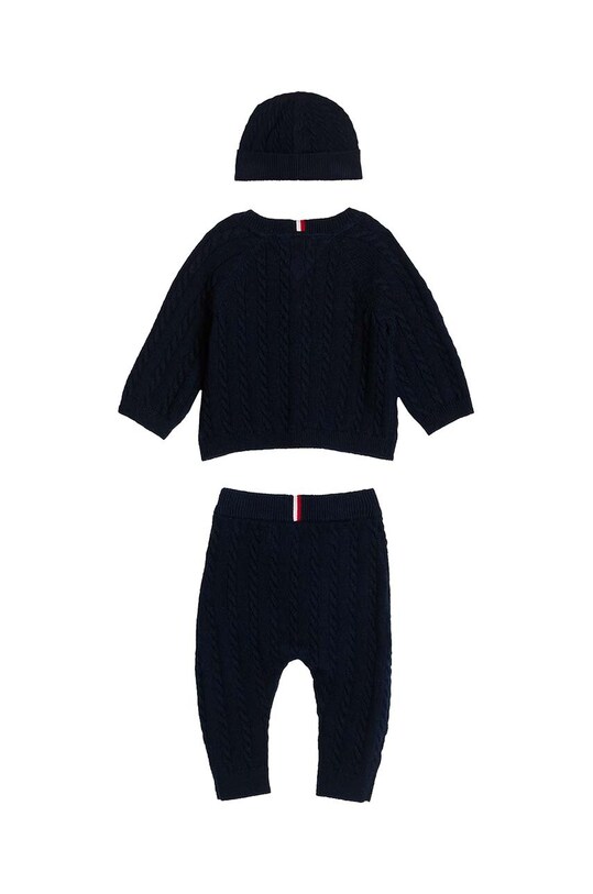 Detská súprava s prímesou vlny Tommy Hilfiger 3-pak KN0KN01929.9BYH čierna AW24