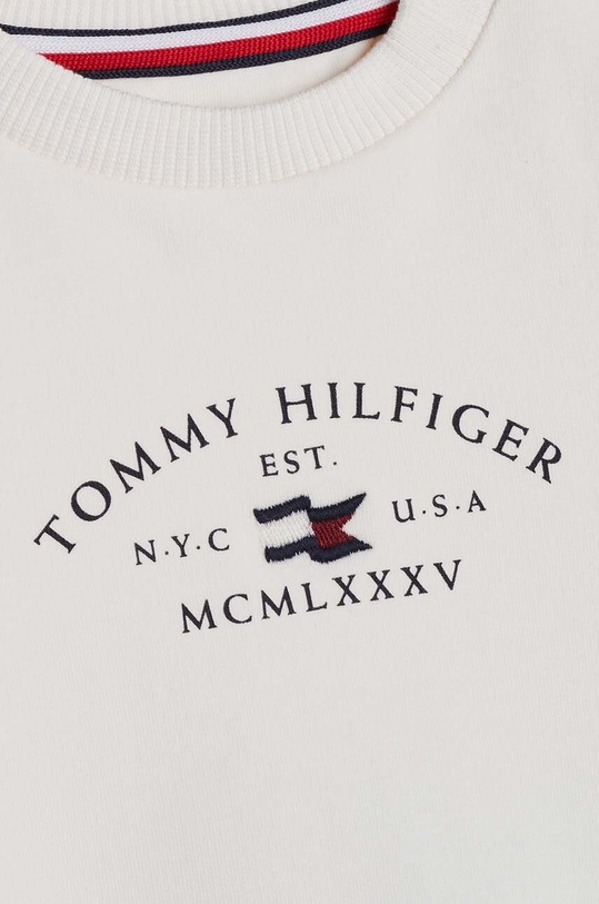 Chłopiec Tommy Hilfiger dres niemowlęcy KN0KN01939.9BYH biały