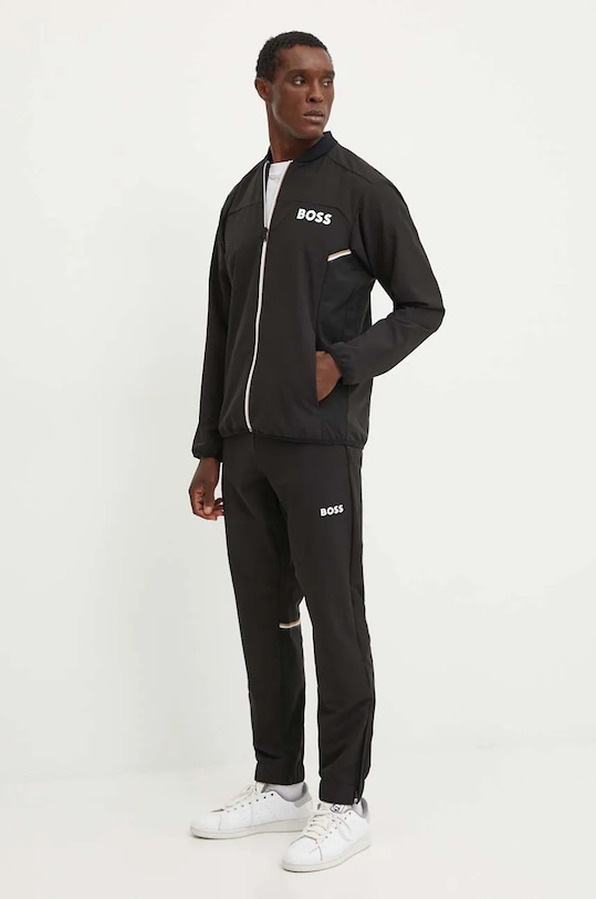 Boss Green trening tricotaj negru 50519323